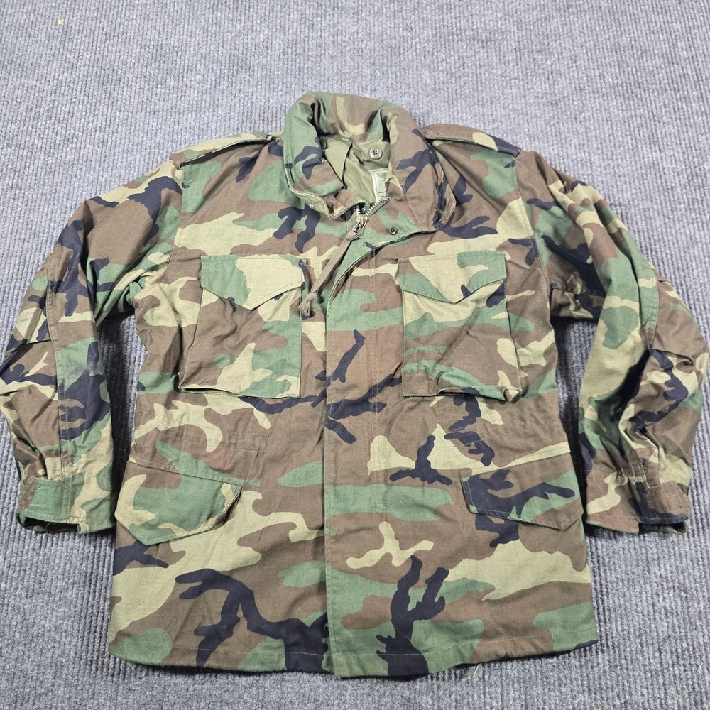 Vintage John Ownbey Coat Mens Medium Short Green Camo Cold Weather Field M65